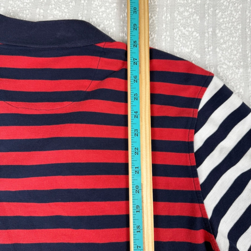 90s Club Room Mens Striped Rugby Polo Shirt Size XXL Knit Dopamine Retro Pocket - Picture 7 of 15